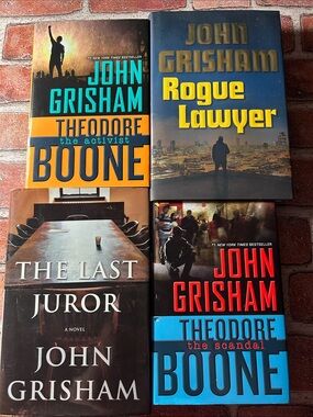 4 John Grisham Hardcover Books
